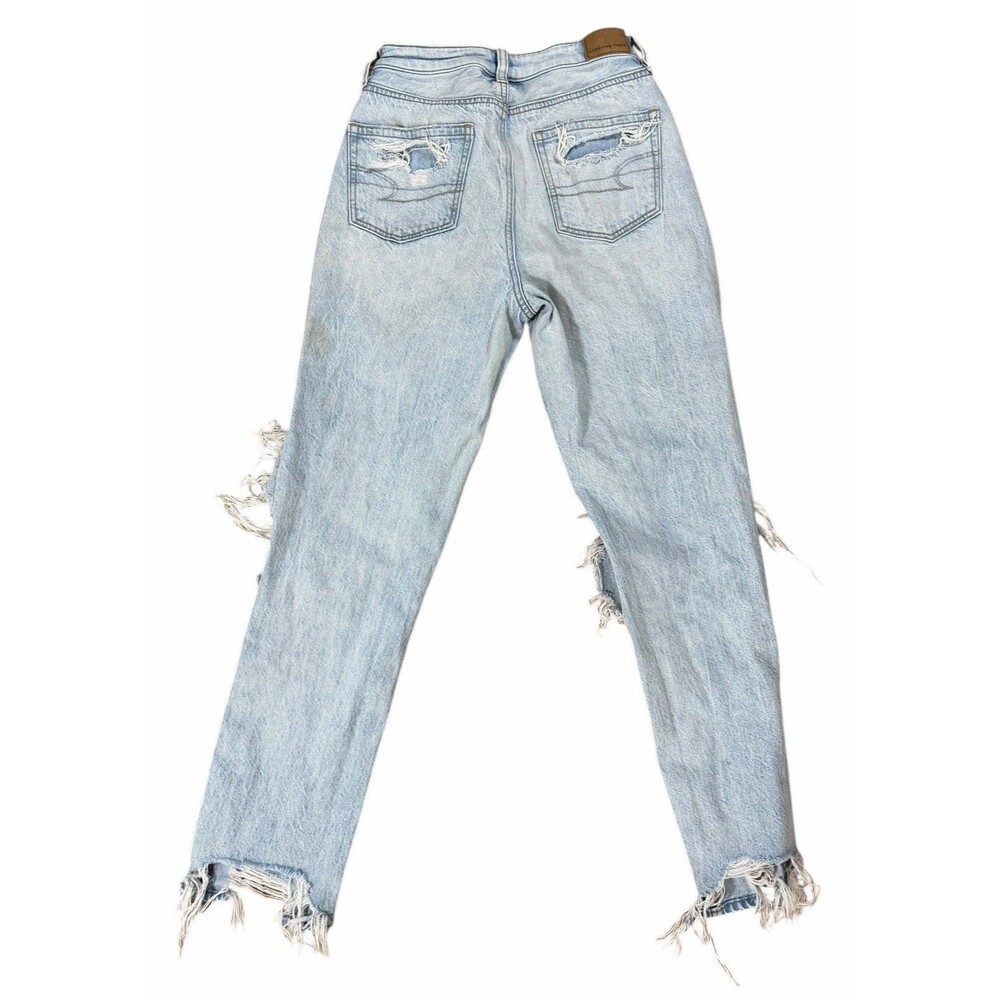 American Eagle Women’s Jeans, Distressed, Light Wash, Comfort Stretch, Size 00 - Picture 11 of 11